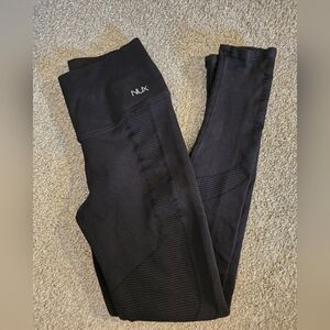 NUX Ribbed Black Legging Women's Size Small